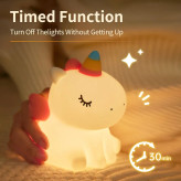 چراغ خواب سلیکونی طرح محبوب یونیکورن