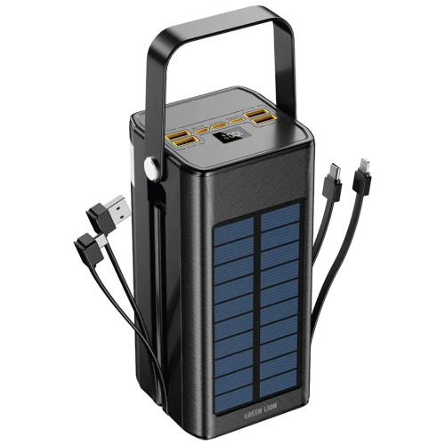 پاور بانک خورشیدی GREEN LION مدل SOLAR X ظرفیت ۱۰۰ هزار میلی آمپر PD 20W