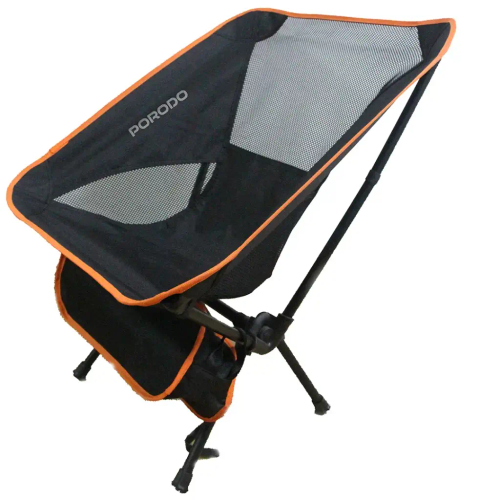 صندلی کمپینگ تاشو PORODO مدل MESH FABRIC COMFORT CAMPING CHAIR با پارچه تنفسی و تحمل وزن ۱۲۰ کیلو