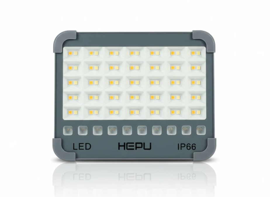پروژکتور خورشیدی پر قدرت HEPU مدل HP-L33 با توان ۱۵۰ واتی و ضد آب IP66