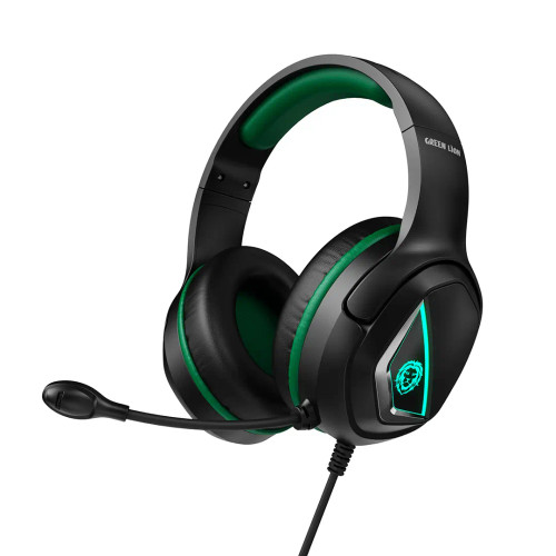 هدست گیمینگ سیمی Green Lion مدل Runner Wired Gaming Headphone با طراحی ارگونومیک