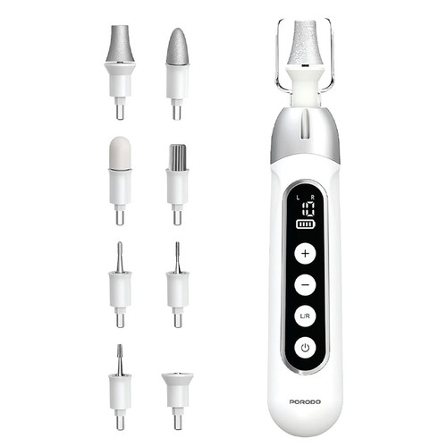 سوهان برقی 8 کاره پدیکور و مانیکور پرودو Porodo 8-In-1 Rechargeable Electric Nail Drill