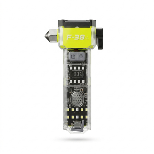 چراغ قوه چندکاره و ابزار نجات خودرو F-38 Emergency Safety Flashlight همراه با آژیر خطر
