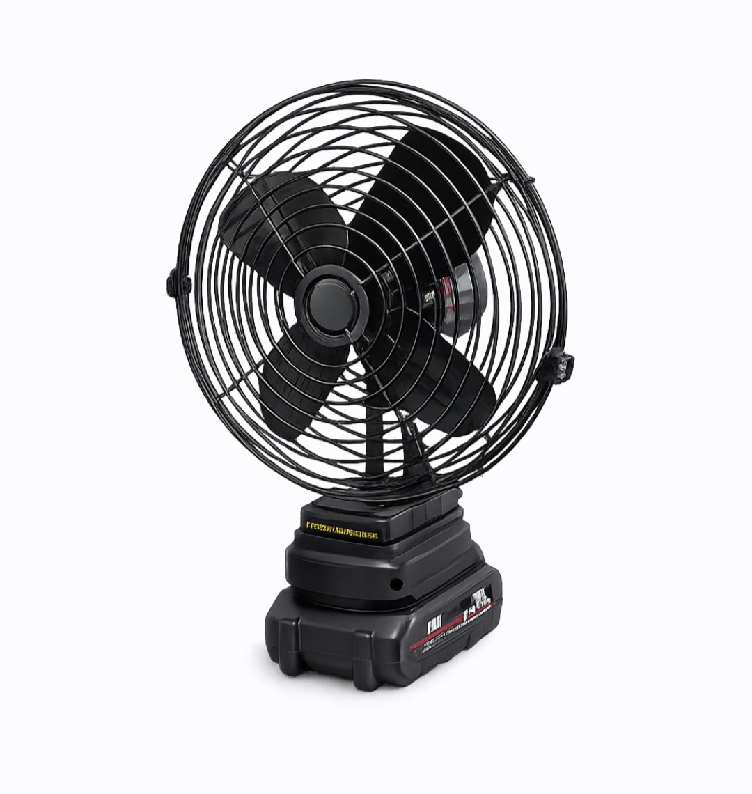 پنکه شارژی لیتیومی 48 وات مدل Lithium Electric Fan | بدنه فلزی و پرتاب باد قوی