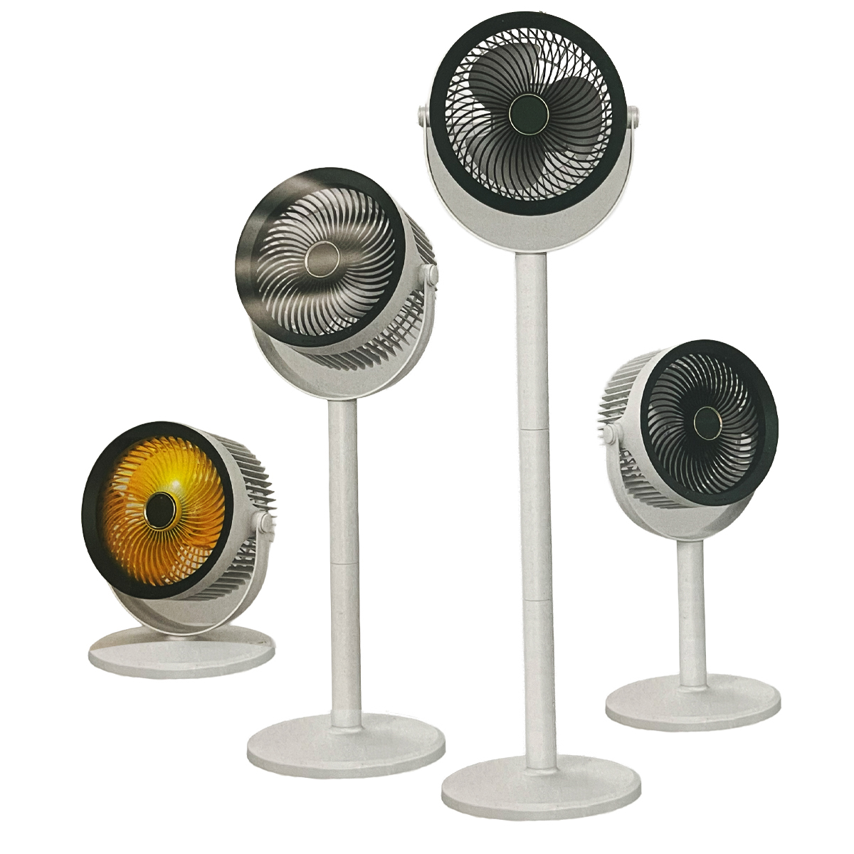 پنکه شارژی Vertical Fan مدل HR260Tسه‌کاره (ایستاده، رومیزی، چراغ‌خواب)