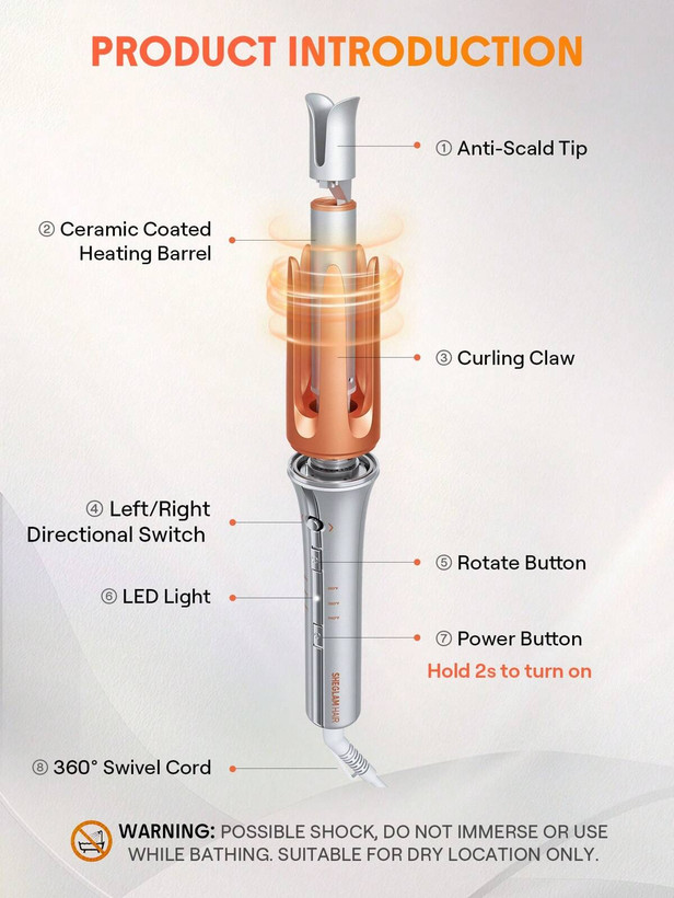فر کننده مو شیگلم SHEGLAM It-Curl One-Touch Instant Curler 25mm