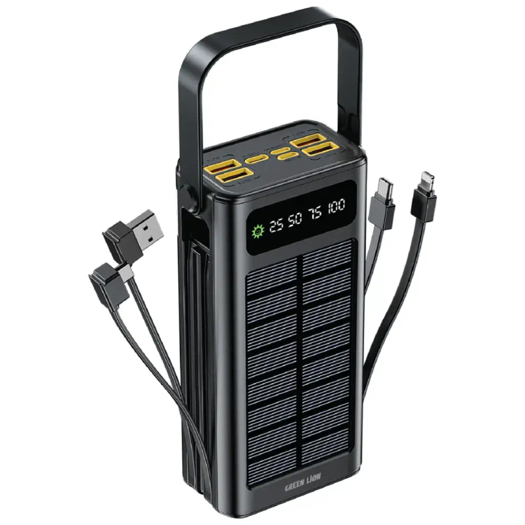 پاور بانک خورشیدی GREEN LION مدل SOLAR X ظرفیت 30000 میلی آمپر PD 20W