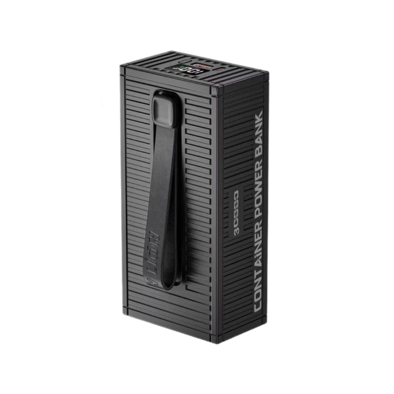 پاوربانک گرین لاین مدل Container با ظرفیت 30000 میلی‌آمپرساعت | شارژ سریع PD 20W، QC 22.5W و کابل ۴ کاره