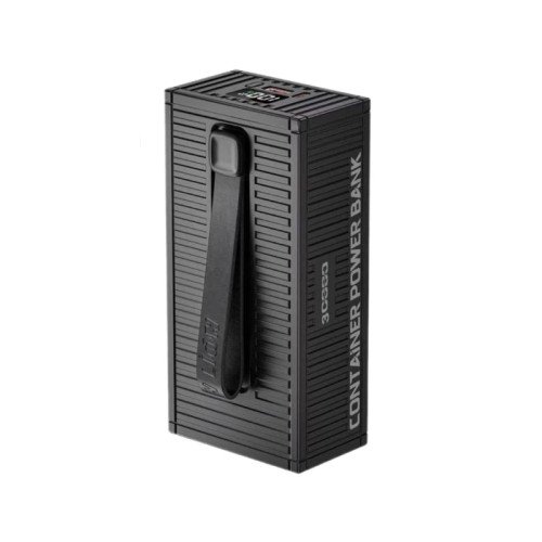 پاوربانک گرین لاین مدل Container با ظرفیت 30000 میلیآمپرساعت | شارژ سریع PD 20W، QC 22.5W و کابل ۴ کاره