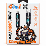 کابل شارژ ۴ کاره ۲۴۰ وات ACCL مدل Multi Fast Charging Cable