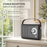 اسپیکر بلوتوثی رادیویی Green Lion Vintage Radio | بلوتوث 5.3، AUX، USB و باتری 1500 میلیآمپرساعت