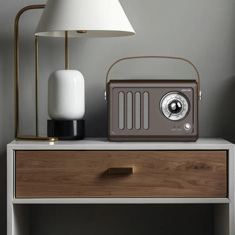 اسپیکر بلوتوثی رادیویی Green Lion Vintage Radio | بلوتوث 5.3، AUX، USB و باتری 1500 میلیآمپرساعت