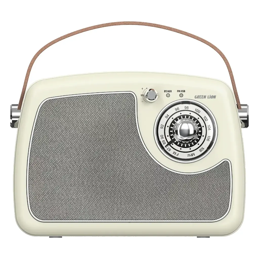 اسپیکر بلوتوثی رادیویی گرین لاین Retro Radio | طراحی کلاسیک، بلوتوث 5.3 و رادیو FM