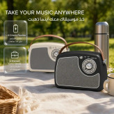 اسپیکر بلوتوثی رادیویی گرین لاین Retro Radio | طراحی کلاسیک، بلوتوث 5.3 و رادیو FM