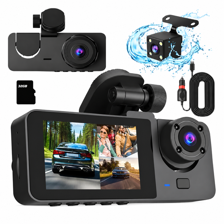 دوربین خودرو دو لنز Vehicle BlackBOX DVR با کیفیت Full HD