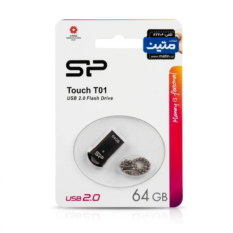 فلش مموری Silicon Power مدل T01 USB 2.0 ظرفیت 64 گیگابایت