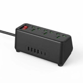 چندراهی برق و هاب شارژر هوشمند T93 توان 2500W