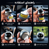 خوشبوکننده فانتزی خودرو با رایحه جامد LANXUAN مدل Robot Fragrance Cream