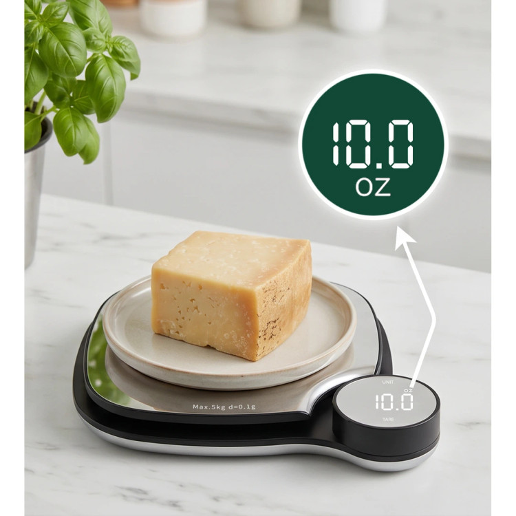 ترازو آشپزخانه دیجیتال Green Lion مدل Digital Kitchen Scale | ظرفیت ۵ کیلوگرم، قابلیت Tare و نمایشگر بزرگ