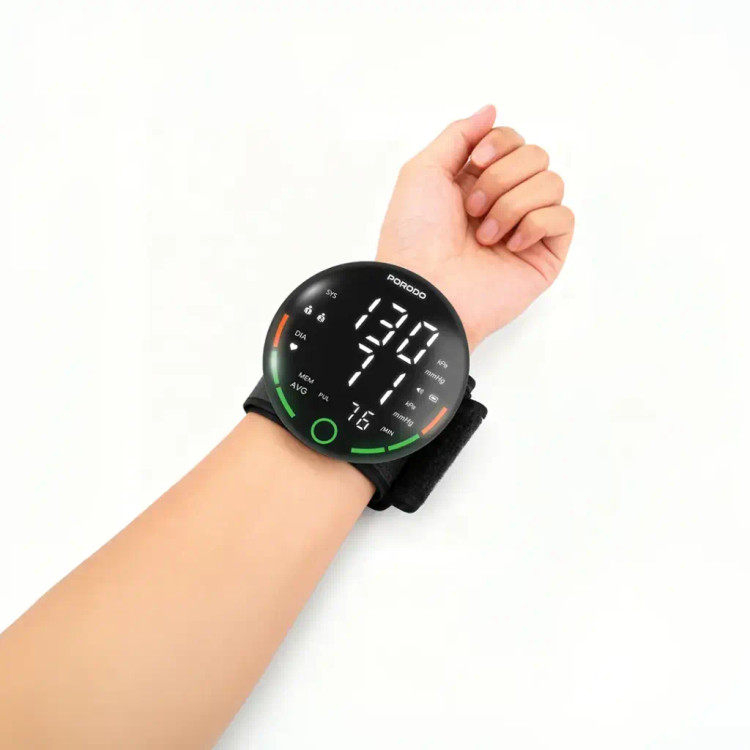 فشارسنج دیجیتال مچی Porodo مدل LiveOn | حافظه دو کاربره و شارژی ، دارای نمایشگر LED و هشدار ضربان نامنظم