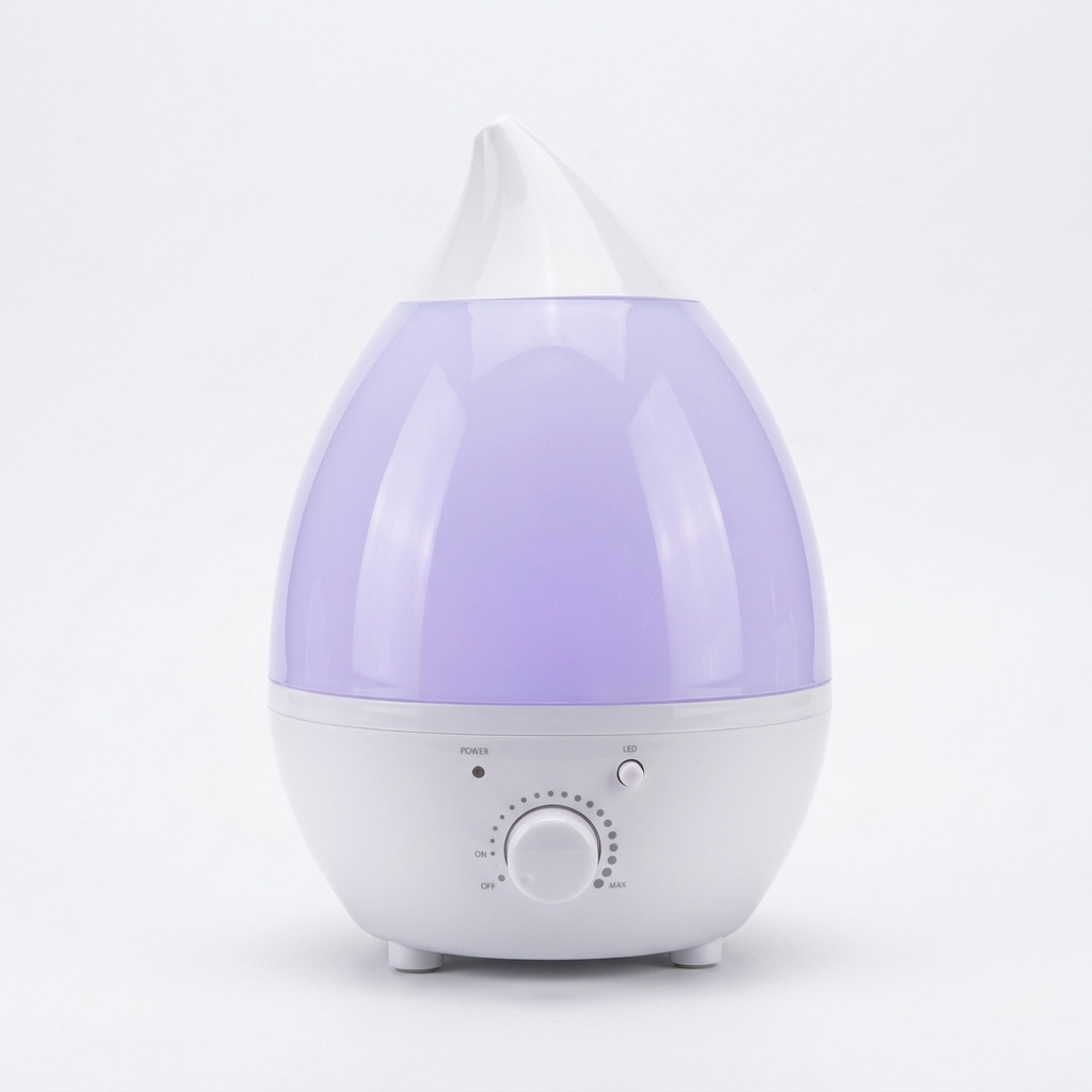 بخور سرد و رطوبت‌ساز قطره‌ای Humidifier LED Ultrasonic با آرومادیفیوزر و مخزن ۱.۳ لیتری