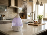 بخور سرد و رطوبتساز قطرهای Humidifier LED Ultrasonic با آرومادیفیوزر و مخزن ۱.۳ لیتری