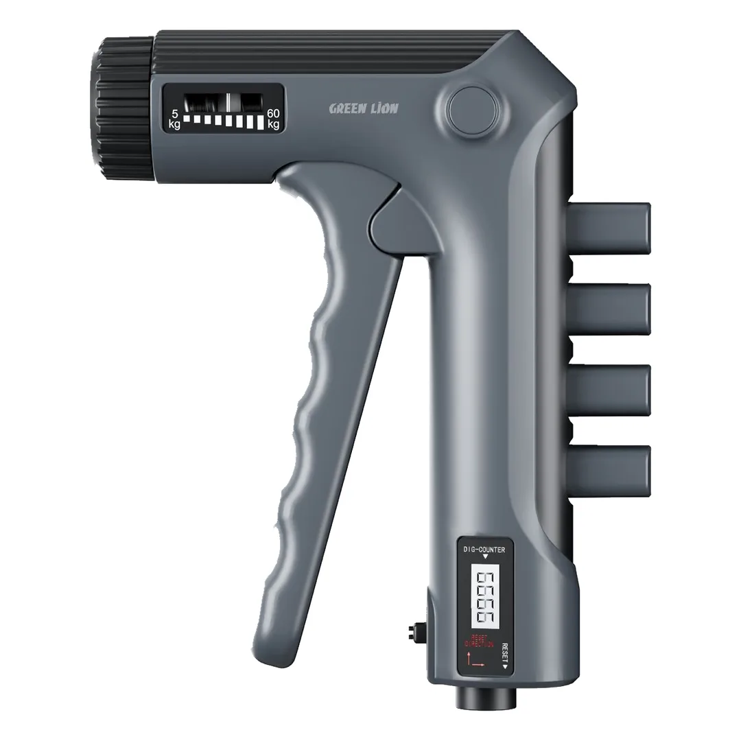 تقویت‌کننده مچ و ساعد گرین لاین Green Lion Grip Max | مقاومت قابل تنظیم ۶۰ کیلوگرم و شمارنده دیجیتال