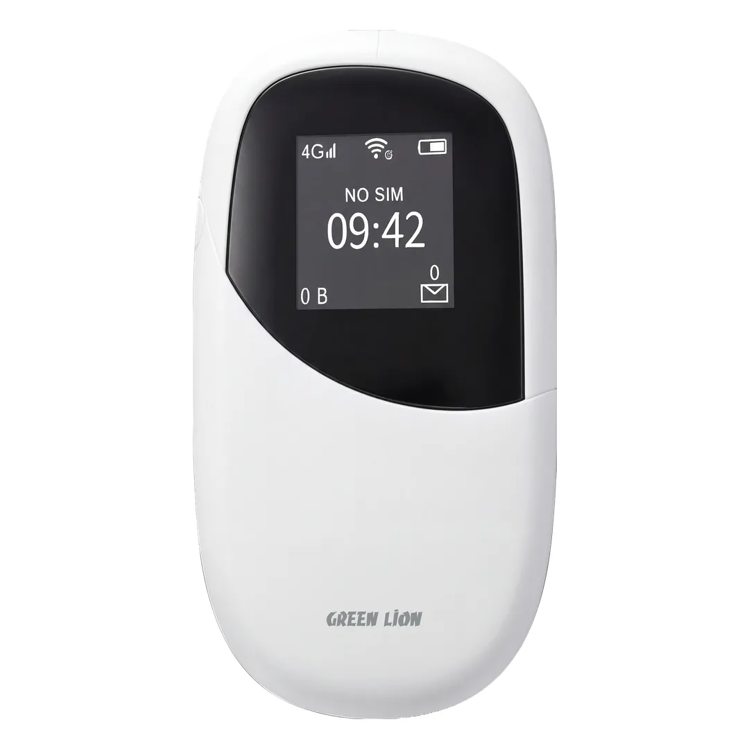مودم جیبی 4G LTE گرین لاین Green Lion Connect Portable MiFi Router | وای‌فای Wi-Fi 6 و باتری ۴۰۰۰ میلی‌آمپرساعت